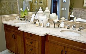 Столешница для ванной из мрамора Лаймстоун Симена (Limestone Simena)